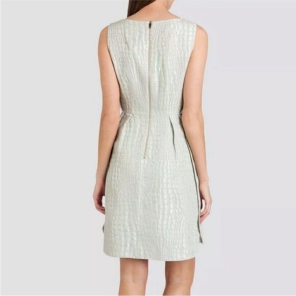 Ted Baker London Kaleen green a line dress back zip size 2 US size 4-6 - Picture 2 of 7